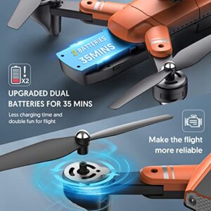 Drone with Camera for Adults, Mini Drones for Kids Age 14, Beginners RC Quadcopter FPV Video Cool Ideas Boys Toys Gifts 14 Years Old Teenage, Obstacle Avoidance, One Key Take Off/Landing, Optical Flow Positioning