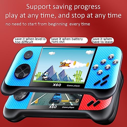 Retro Handheld Game Console for Kids Adults, Mini Game Player Preload 4849 Games, 3.5'' Display Portable Game Machine with 2 Gamepads, Support 2 Players Save Progress and Connect to TV