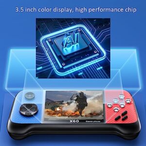 Retro Handheld Game Console for Kids Adults, Mini Game Player Preload 4849 Games, 3.5'' Display Portable Game Machine with 2 Gamepads, Support 2 Players Save Progress and Connect to TV