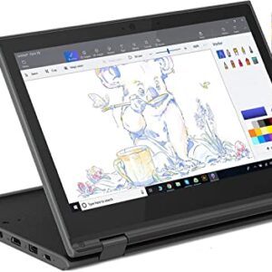 Lenovo 300e 11.6" 2-in-1 Touchscreen Winbook (Intel N4120, 4GB RAM, 128GB Storage (64GB eMMc + 64GB IST SD Card), Webcam) Ruggedized, Water Resistant, Education Laptop, Type-C, Wi-Fi, Win 10/11 Pro