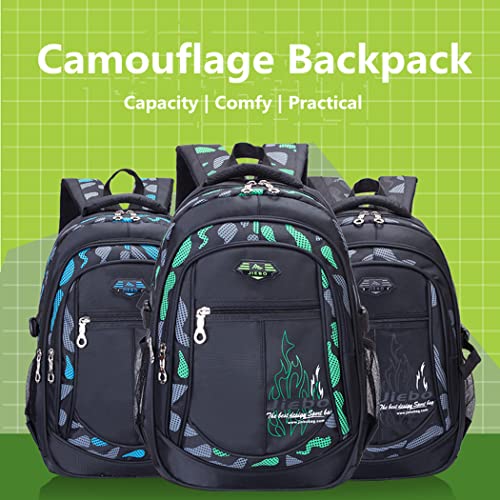 Camo Boys Backpacks for Middle School Elementary, Camo Bookbags for Teens Boys, Camouflage School Bags for Boys