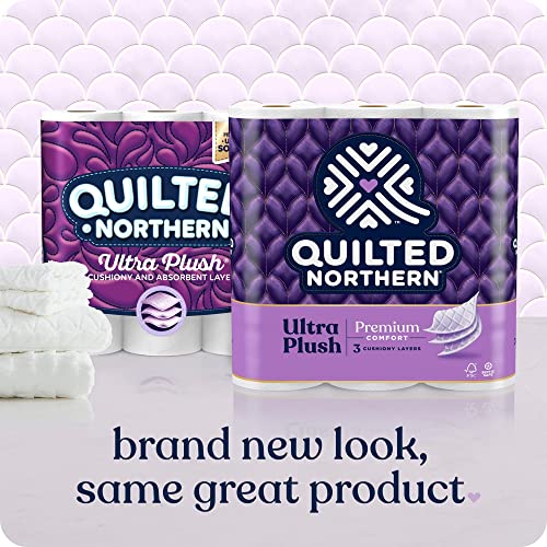 Quilted Northern Ultra Plush Toilet Paper, 6 Mega Rolls = 24 Regular Rolls