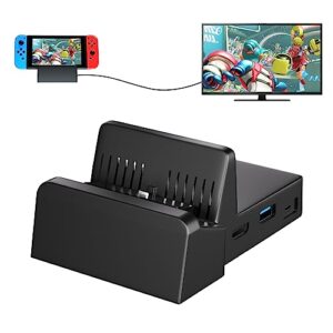 szyuyu switch dock for nintendo switch switch docking station for tv portable switch tv dock station support switch/switch oled tv mode