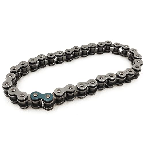 QYMOTO KT196 O-Ring Chain Go Kart Chain 420 RO-32 Link, Sealed Roller Chain for Coleman Powersports 196cc Go Kart Parts