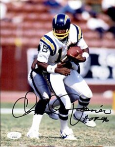 charlie joyner san diego chargers signed/inscribed hof 8x10 photo jsa 161678 - autographed nfl photos