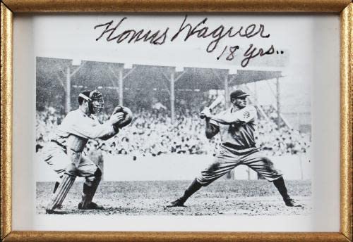 Pirates Honus Wagner 18 Yrs Signed Framed 3x4 Photo PSA/DNA #AH05062 - Autographed MLB Photos