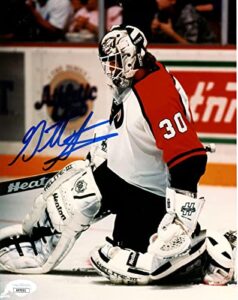 garth snow philadelphia flyers signed/autographed 8x10 photo jsa 159024 - autographed nhl photos