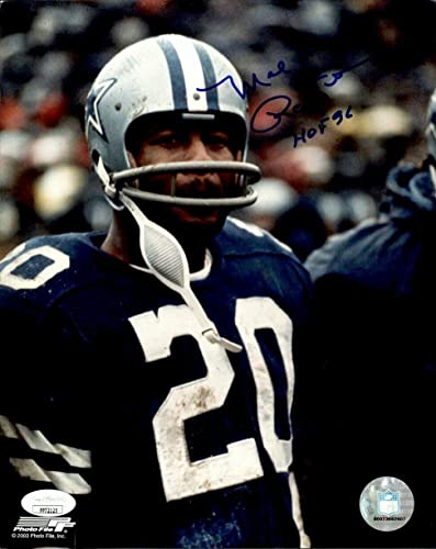 Mel Renfro Dallas Cowboys Signed/Inscribed HOF 8x10 Photo JSA 161688 - Autographed NFL Photos