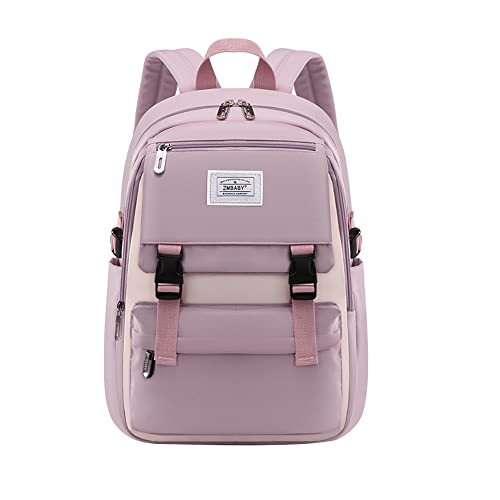 LANSHIYA Kids Backpack Solid Color Girls Elementary Middle School Casual Daypack Lightweight Bookbag for Teens Travel Bag