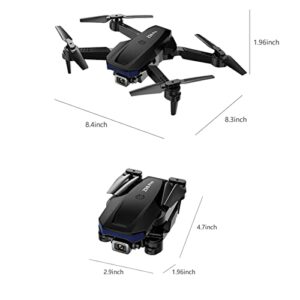 SOKR Drone with HD Camera for Adults and Kids,Two Cameras 1080P HD Wide Angle WiFi FPV Live Video RC Quadcopter Helicopter,Altitude Hold,Mode Functions,Present or Gift for Boys and Men (Black)