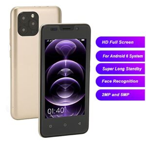 iP13 Pro Unlocked Smartphones, for Android 6 Cheap Cell Phones, 4.66" HD Screen Unlocked Cell Phone, Dual SIM, Dual Camera, Ultra Thin, Face Unlock, 2GB 32GB, 3200mAh, Support T Mobile, ATT(Gold)