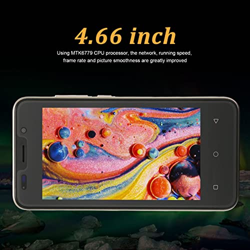 iP13 Pro Unlocked Smartphones, for Android 6 Cheap Cell Phones, 4.66" HD Screen Unlocked Cell Phone, Dual SIM, Dual Camera, Ultra Thin, Face Unlock, 2GB 32GB, 3200mAh, Support T Mobile, ATT(Gold)