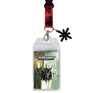 Warhammer 40,000 Lanyard with Clear ID Sleeve and Keychain