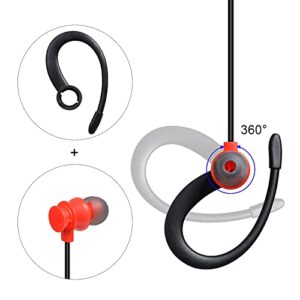 UAYESOK 2.5mm Radio Earpiece with Mic PTT, 1 pin G Shape Headset for Motorola Talkabout Walkie Talkie T200 T200TP T260 T402 T460 T465 T600 T800 T6500 MR350R MS350R(2 Pack)