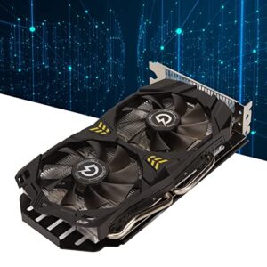 Zunate RX580 8G Graphics Card, 6 Pin 8GB GDDR5 (256bit) Graphics Card with Dual Fan Cooling System, HDMI, DP, PCI Express 2.0, for Computer Gaming Video Editing