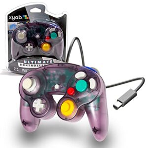 xyab ultimate ngc joystick controller for nintendo gamecube - atomic purple