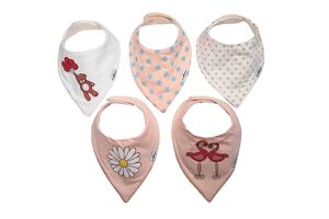 infancy dreams baby bandana bibs for newborn boys and girls (nature edition)