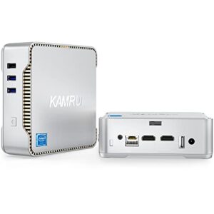 KAMRUI GK3 Plus Mini PC 16GB RAM 512GB M.2 SSD, Intel 12th Alder Lake N95 (up to 3.4GHz) Mini PC Windows 11 Pro, 2.5''SSD, Gigabit Ethernet, 4K UHD, WiFi, BT, VESA/Home/Business Mini Desktop Computer