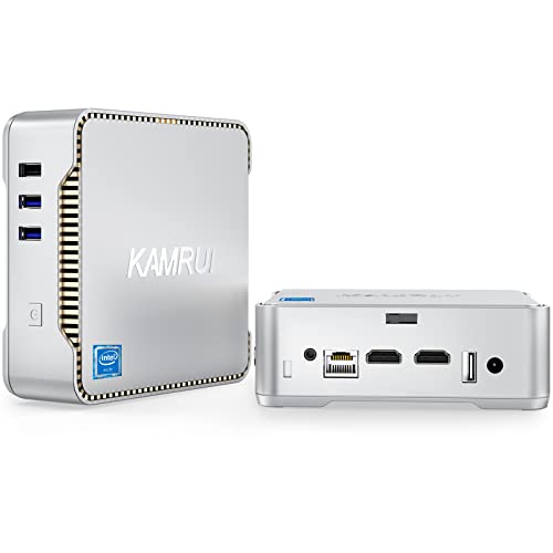 KAMRUI GK3 Plus Mini PC 16GB RAM 512GB M.2 SSD, Intel 12th Alder Lake N95 (up to 3.4GHz) Mini PC Windows 11 Pro, 2.5''SSD, Gigabit Ethernet, 4K UHD, WiFi, BT, VESA/Home/Business Mini Desktop Computer
