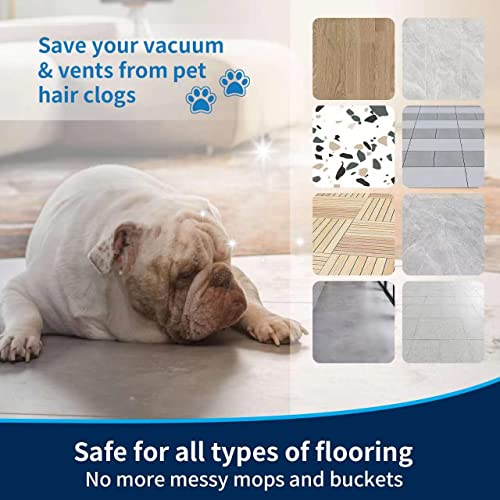 Microfiber Reusable Mop Floor Pad Replacement for Bona Hardwood Floor Cleaner Microfiber Mop Pads for Hardwood Floor for 18 Inch Mop (2)