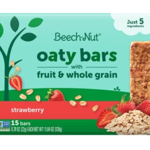 Beech-Nut Oaty Bars with Fruit & Whole Grain Strawberry Toddler Snack Bar, 15 Bars