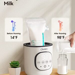 Bottle Warmer, Fast Baby Bottle Warmer for Breastmilk and Formula, with Timer and Accurate Temp Control, 8-in-1 Baby Milk Warmer BPA Free with Digital Display, Bottle Warmers for All Bottles