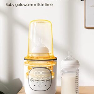 Bottle Warmer, Fast Baby Bottle Warmer for Breastmilk and Formula, with Timer and Accurate Temp Control, 8-in-1 Baby Milk Warmer BPA Free with Digital Display, Bottle Warmers for All Bottles