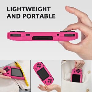 TaddToy 16 Bit Handheld Game Console for Kids Adults, 3.0'' Large Screen Preloaded 200 Classic Portable Retro Video Handheld Games with Type-C Port Rechargeable Battery for Birthday Gift for Kids