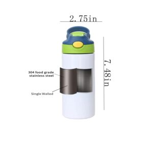 25Pack 12oz Kid sublimation Tumbler Blank Strainght Insulated Cute Sippy Cup Stainless Steel Water Bottle