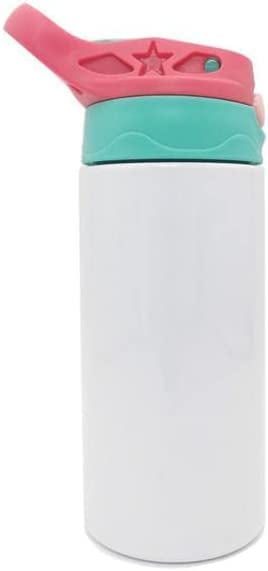 25Pack 12oz Kid sublimation Tumbler Blank Strainght Insulated Cute Sippy Cup Stainless Steel Water Bottle