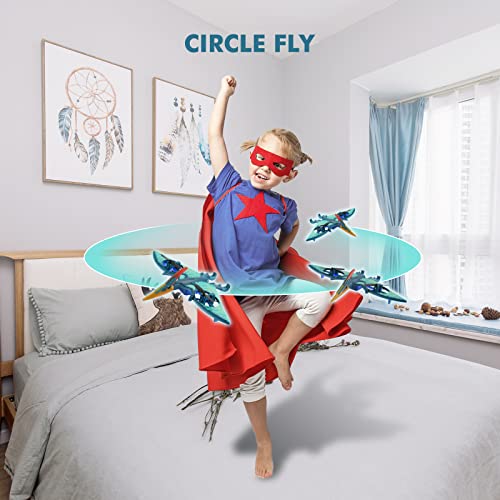 Pterosaur Dinosaur Toys Drone for Kids - Indoor Quadcopter with Altitude Hold, Headless Mode, LED Light One Key Start Speed Adjustment, Toys for 8 9 10 11 12 Year Old Boys&Girls, Birthday, Christmas Gifts