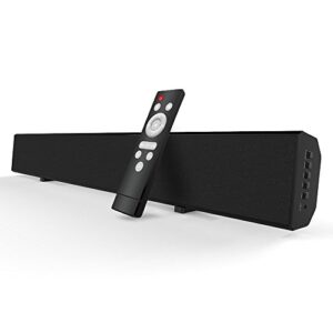 mzeibo sound bar, tv sound bar home theater speakers wired and wireless bluetooth audio speakers for tv with remote control