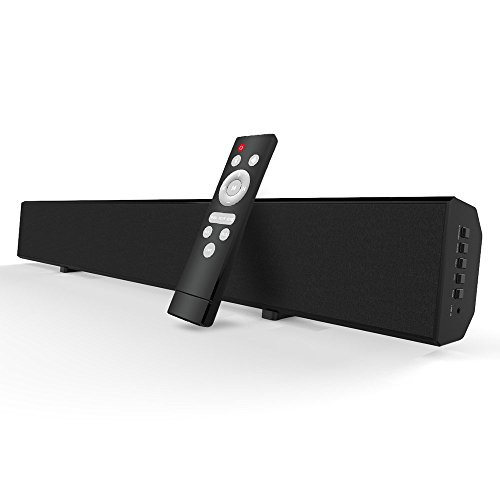 MZEIBO Sound Bar, TV Sound Bar Home Theater Speakers Wired and Wireless Bluetooth Audio Speakers for TV with Remote Control