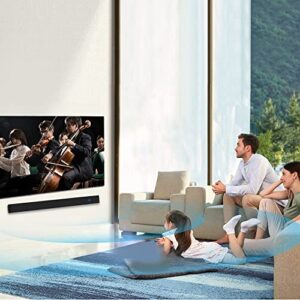 MZEIBO Sound Bar, TV Sound Bar Home Theater Speakers Wired and Wireless Bluetooth Audio Speakers for TV with Remote Control