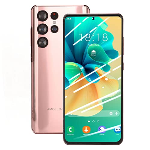 ASHATA Unlocked Android Smartphone Cellphone, 6.82 inch HD Fingerprint/Face Unlock 4G Net Mobile Phone, Dual SIM, 6GB RAM 128GB ROM, 5MP 24MPCamera, 7300mAh Battery(US)