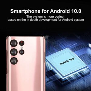 ASHATA Unlocked Android Smartphone Cellphone, 6.82 inch HD Fingerprint/Face Unlock 4G Net Mobile Phone, Dual SIM, 6GB RAM 128GB ROM, 5MP 24MPCamera, 7300mAh Battery(US)