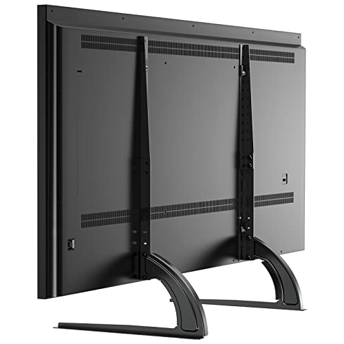 MOUNTUP Universal TV Stand, Table Top TV Stand for Most 32-65 Inch LCD Flat Screen TVs, Detachable TV Leg Fits Max VESA 800x600mm, TV Base with 3 Height Adjustment, Hold up to 88LBS MU1010