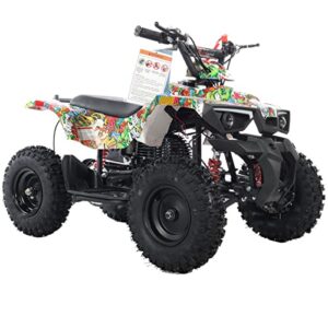 X-PRO Bolt 40cc ATV 4 Wheelers 40cc ATV Quads Quad with Gloves, Goggle and Face Mask (Cartoons)