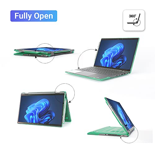 mCover Case Compatible ONLY for 2021～2022 14" Dell Latitude 7420 7430 Laptop or 2-in-1 Windows Notebook Computer (NOT Fitting Any Other Dell Models) - Aqua