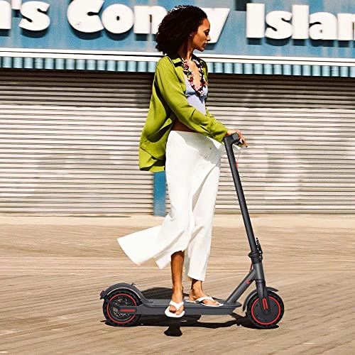 PLAYBIK Electric Scooter for Adult,350W Commuter Electric Kick Scooter Up to 19MPH & 19-21Miles Range Powerful Sport Scooters w/Double Braking,8.5''Tires Foldable LED Display E Scooter for Adult Teens