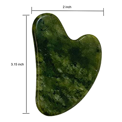 Gua Sha, Premium Gua Sha Facial Tools, Guasha Tool for Face Upgraded, Guasha Natural Jade Stone