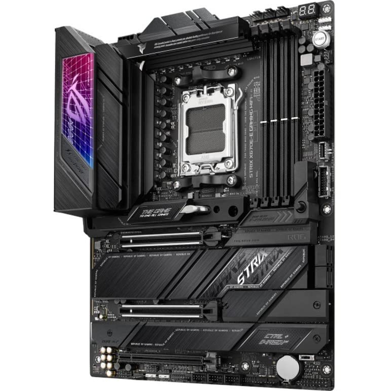 ASUS ROG Strix X670E-E Gaming WiFi 6E Socket AM5(LGA 1718) Ryzen 7000 ATX Gaming Motherboard(18+2 Power Stages,PCIe® 5.0, DDR,4xM.2 Slots,USB 3.2 Gen 2x2, WiFi 6E,PCIe Slot Q-Release, M.2 Q-Latch)