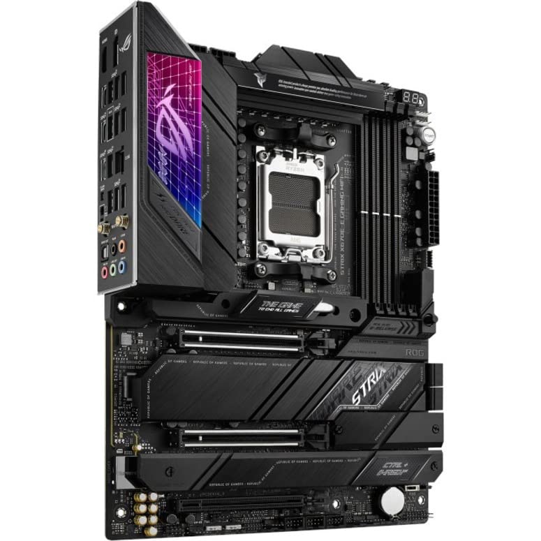 ASUS ROG Strix X670E-E Gaming WiFi 6E Socket AM5(LGA 1718) Ryzen 7000 ATX Gaming Motherboard(18+2 Power Stages,PCIe® 5.0, DDR,4xM.2 Slots,USB 3.2 Gen 2x2, WiFi 6E,PCIe Slot Q-Release, M.2 Q-Latch)