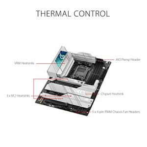 ASUS ROG Strix X670E-A Gaming WiFi 6E Socket AM5 (LGA 1718) Ryzen 7000 Gaming Motherboard(16+2 Power Stages,PCIe® 5.0, DDR5,4xM.2 Slots,USB 3.2 Gen 2x2, WiFi 6E, AI Cooling II)