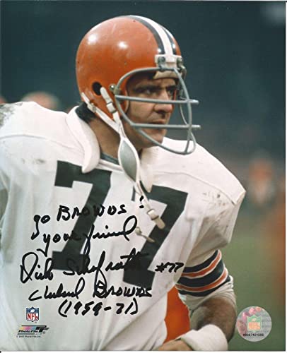 Dick Schafrath Browns OSU Ohio State The Mule Signed 8x10 Photo JSA 150367 - Autographed NFL Photos