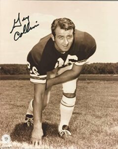 gary collins cleveland browns signed/autographed 8x10 b/w photo jsa 150375 - autographed nfl photos