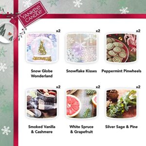 Yankee Candle Gift Set | 12 Scented Filled Votive Candles | Snow Globe Wonderland Collection | Perfect Gifts for Women