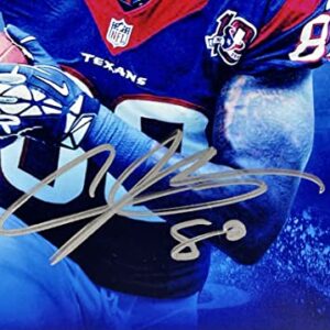 ANDRE JOHNSON Signed Autographed 11" x 14" Houston TEXANS PHOTO JSA Witnessed Certified Authentic WPP952575