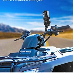 ZIDIYORUO Motorcycle ATV Phone Holder, Aluminum Heavy Duty Phone Mount for Motorcycle Universal 7/8"-9/8" Handlebars, Fit for All iPhone 14 13 12 Pro Max Android Samsung Smart Devices