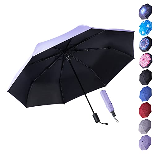 Goothdurs Travel Compact sun&rain Umbrella –Small Mini Lightweight Windproof Waterproof Folding Parasol Umbrellas for Men & Women